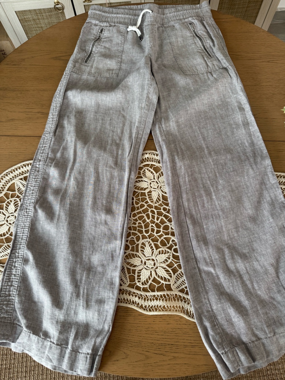 ATHLETA- Cabo Linen Wide Leg Pant Size 6 - Picture 2 of 6